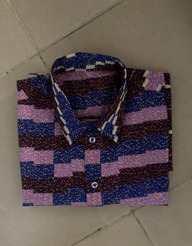 Chemise homme, coton, fait main