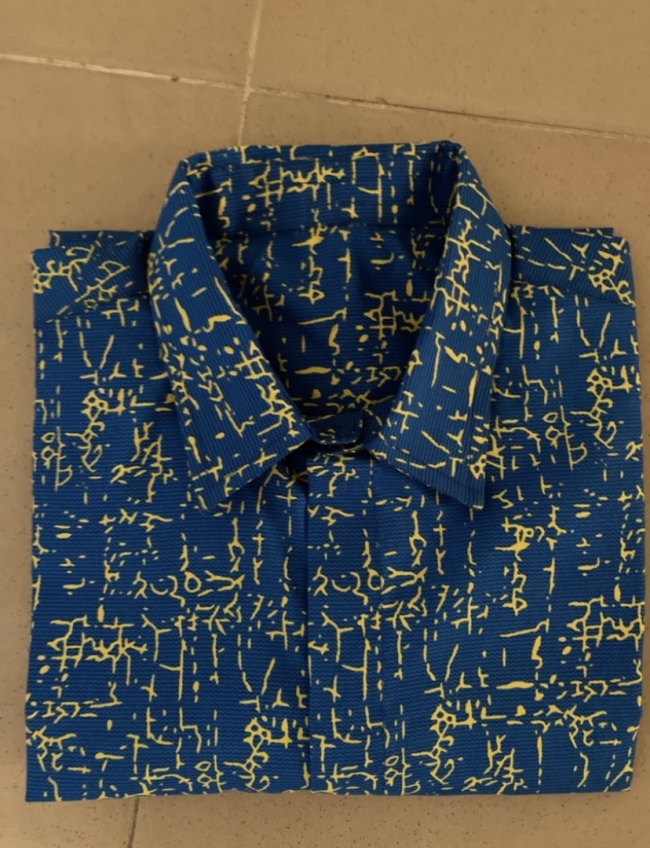 Chemise homme coton, fait main.